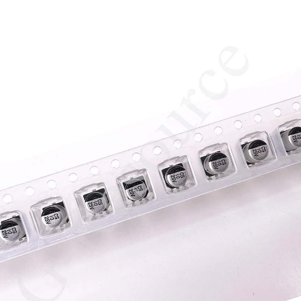 (100pcs) Aluminum electrolytic capacitor 10UF 25V patch 4*5.4mm 4*5  CS