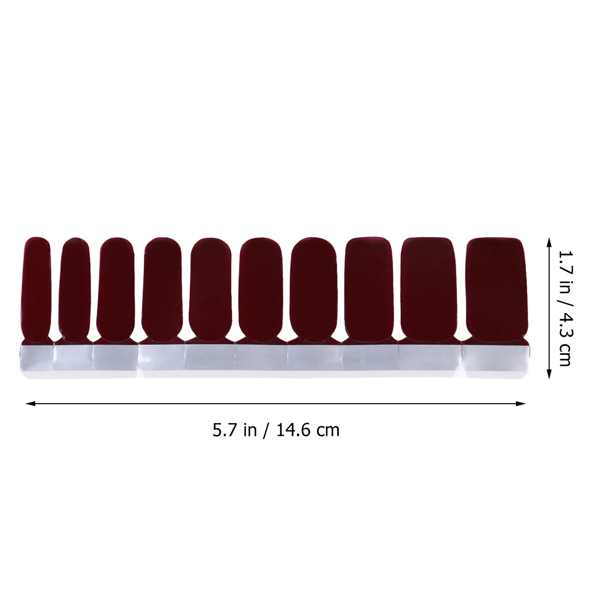 

1 Sheet/20pcs Solid Color Nail Art Sticker Charming Nail Decal Decoration DIY Manicure Accessory for Women Girls (Flame Red)