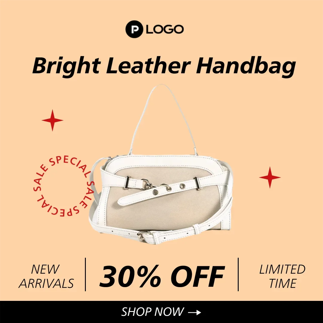 

30% OFF 2026 New Women's Bright PU Leather Square Shoulder Bag, Fashion Trendy Handbag Crossbody Tote Purse for Daily Office