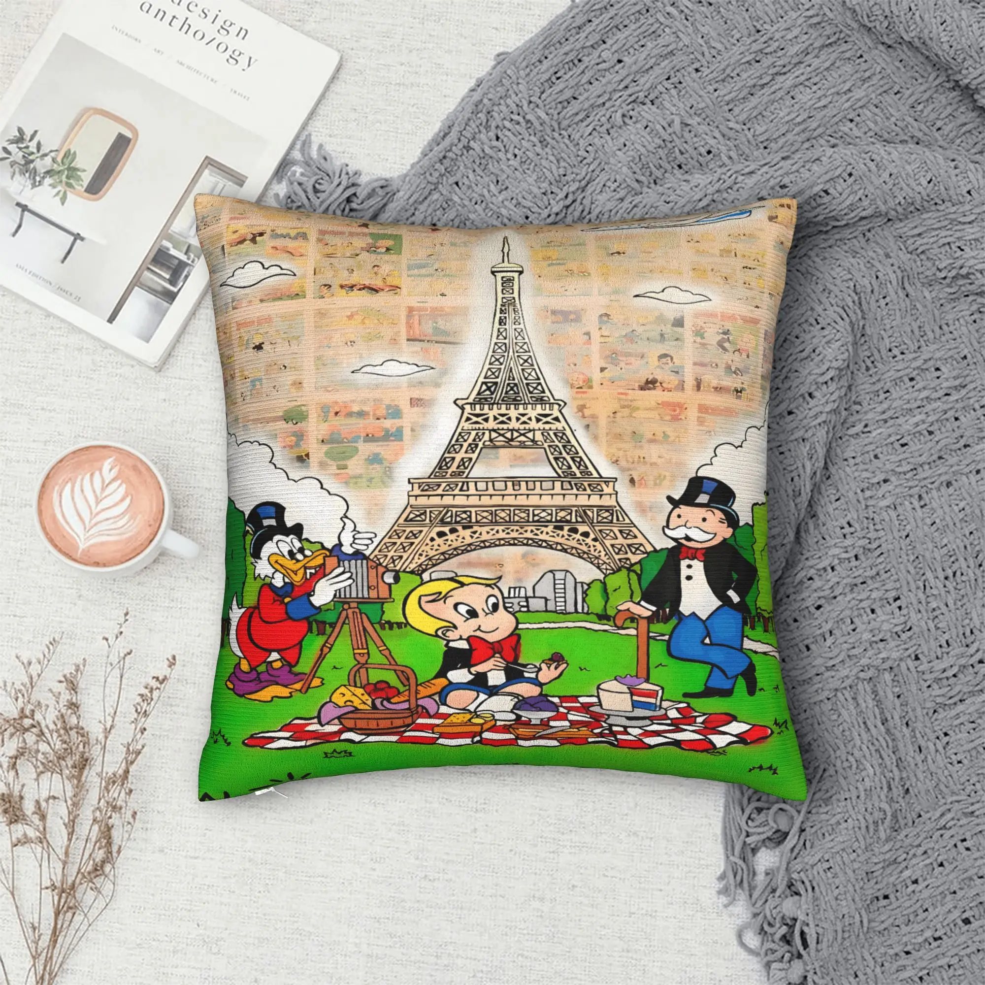 Monopolys Money Dance Pillow Case  Soft Pillow Cover For Chair Sofa Home Decor Kawaii Pillowcases