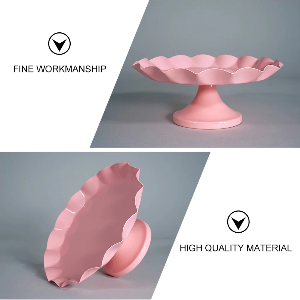 

1pc Cake Stand Large Capacity Dessert Display Plate Reusable Party Supply For Wedding Birthday Christmas Thanksgiving Decor