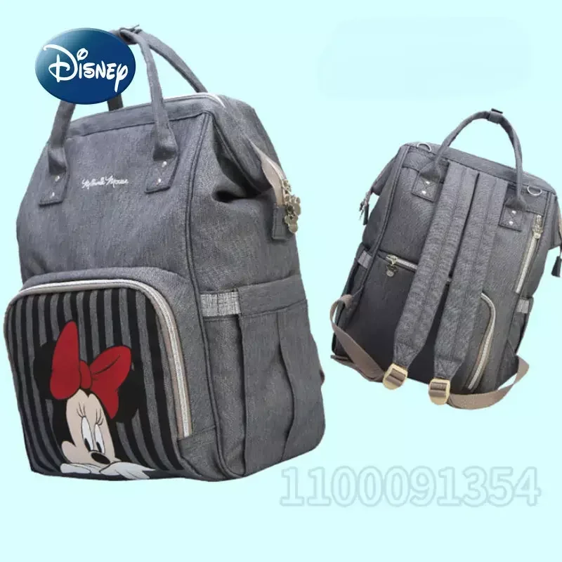 Disney Mickey\'s New Diaper Bag Backpack Luxury Brand Original Baby Diaper Bag Cartoon Baby Bag Large Capacity High Quality