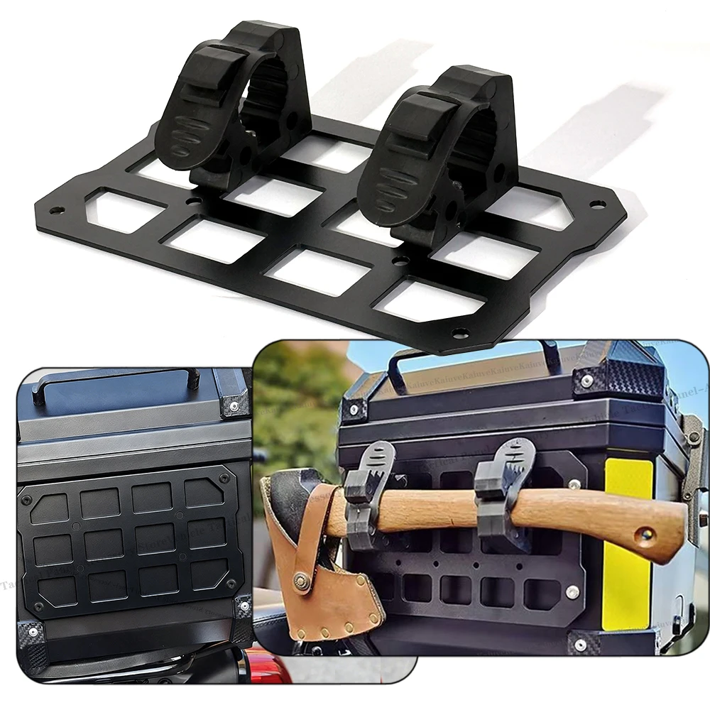 

Quick-Mounting Motorcycle Top Case Molle Panel Aluminum Alloy Tactical Storage Box Universal Side Box Modular Organizer