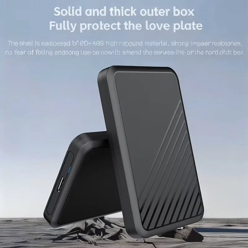 Nueva carcasa de disco duro externo de 2,5 "con USB 3,0/3,1 para PC portátil compatible con hasta 6TB, se adapta a SATA SSD/HDD de 7mm/9,5mm