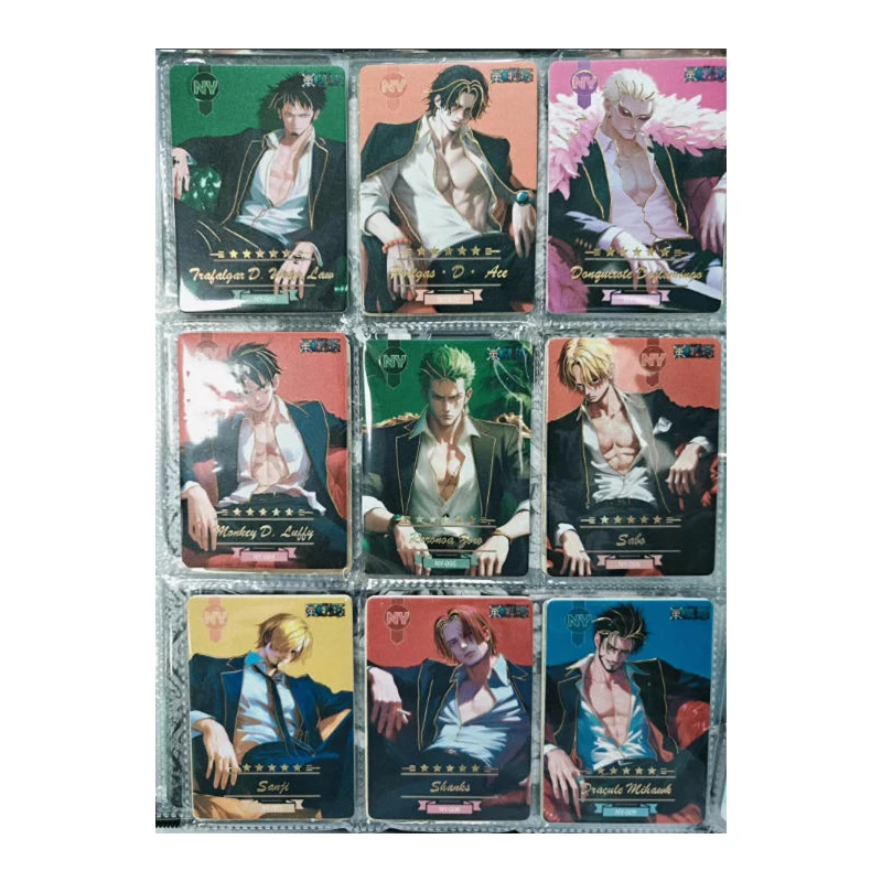 Japanese Anime One Piece Xh Bxn Ny Sm Card Sets Boa Hancock Nami Sanji Monkey D. Luffy Roronoa Zoro Yamato Collectibles Cards
