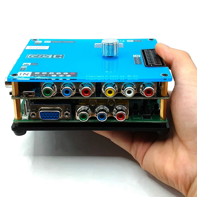 B27B جهاز تحويل الفيديو GBS التحكم في الفيديو Transcoder GBSC RGBS VGA Scart Ypbpr إشارة إلى VGA HD Upscalers #5