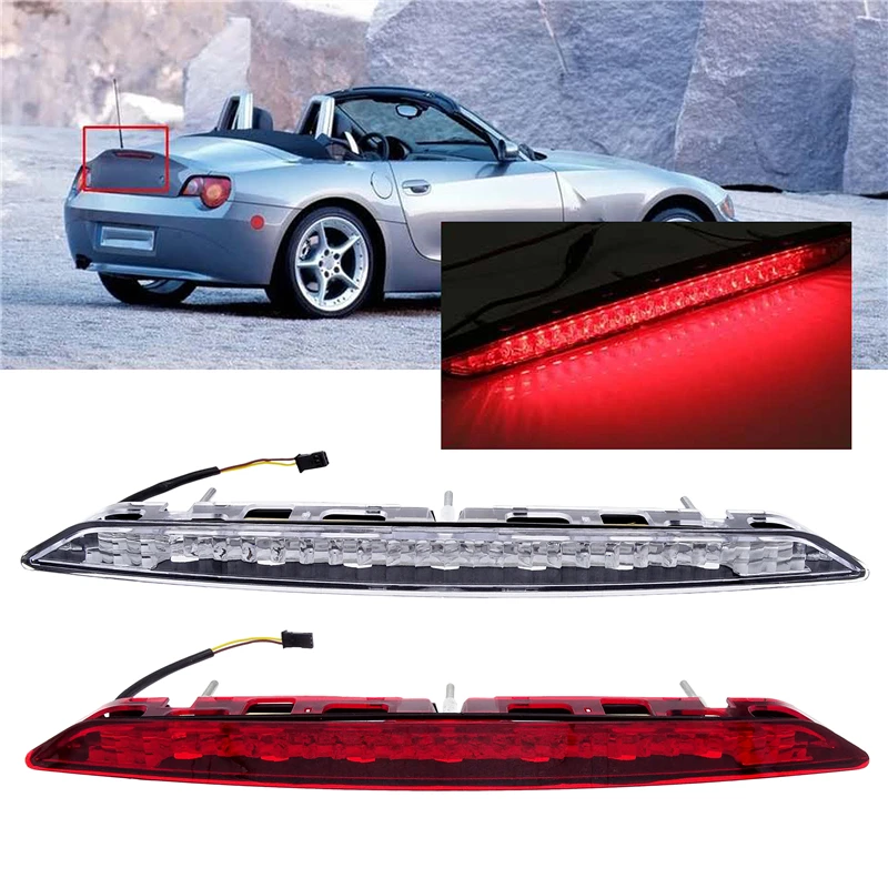 1 Pcs White/Red Car Third Tail Rear Brake Stop Light LED Signal Bulb Fit For Genuine Trunk Automobile Lamps For BMW Z4 E85 03-08