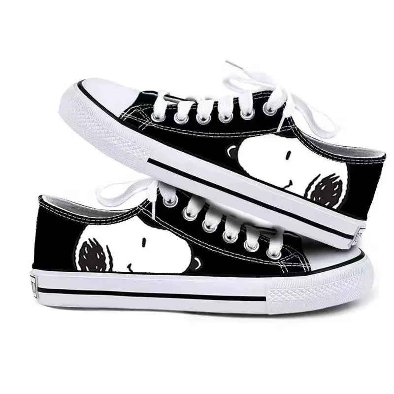 real pictures Snoopy 2024 New discount cheap plus big size Students Girl sprots black man Canvas board Shoes women Casual Shoes