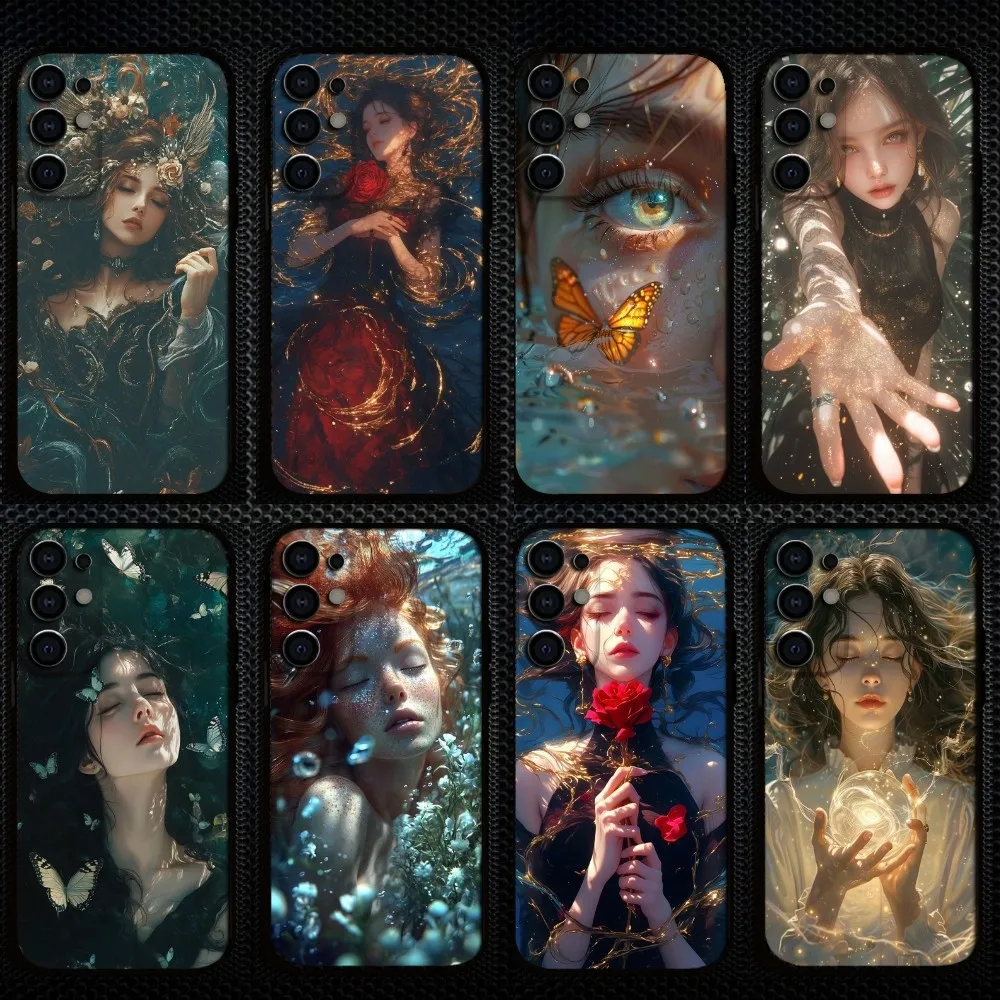 

Only beautiful girls Phone Case For Samsung S25/S24/S23/S22/S21/S20/Plus,Fe,Lite/Others Black Cover