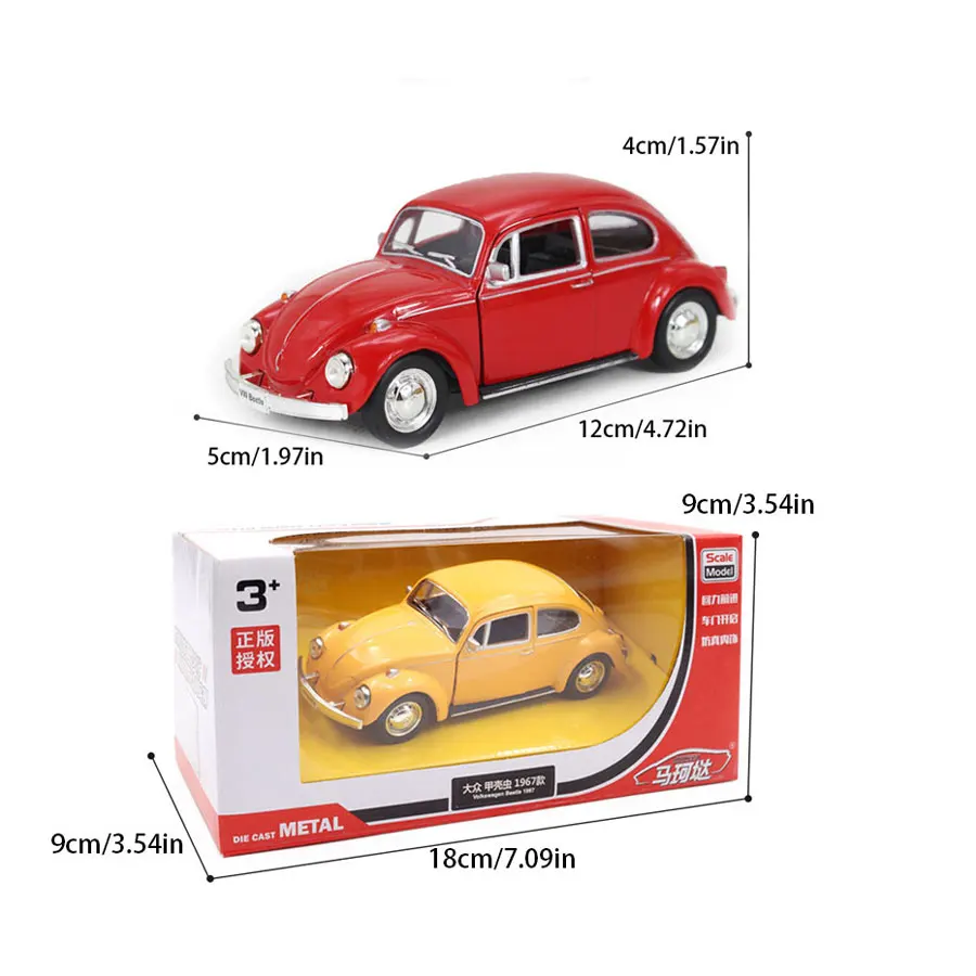 1/36 Schaal Diecast Metal Pull Back Action Drives Auto Forward Automodel Speelgoed voor cadeau/kinderen