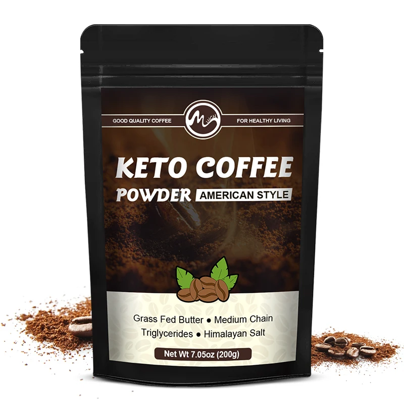 Newly Minch Keto Coffee MCT Coffee Refreshing Low Calorie Appetite Suppression Instant Refreshing Keep Staying Focused Black Set