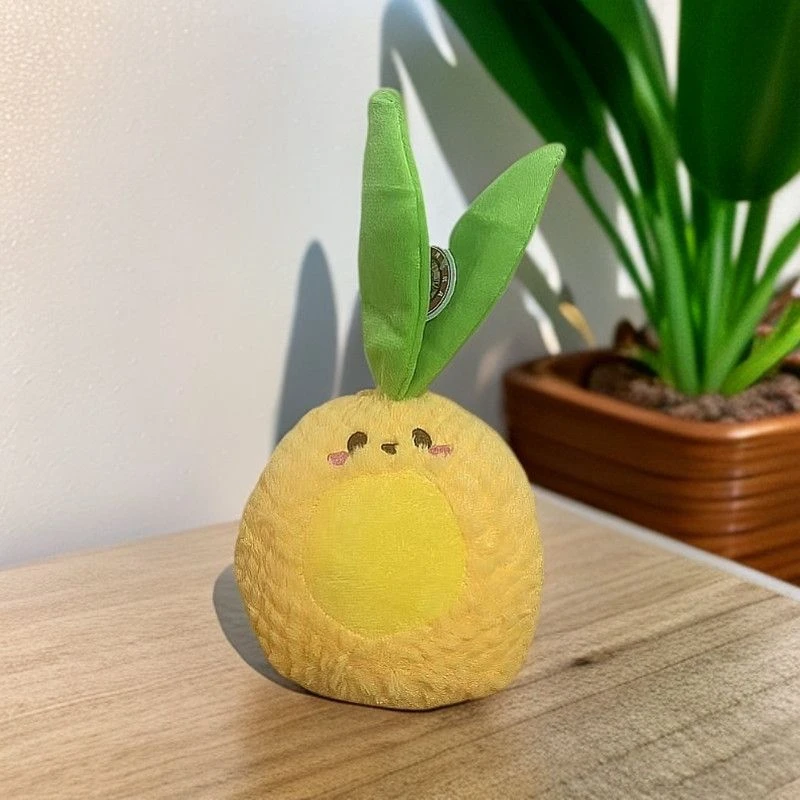 22CM Yellow Cute Pineapple Cartoon Plush Toy Soft Decorative Piece Fruit Plant Doll Perfect for Children's Festival Birthday