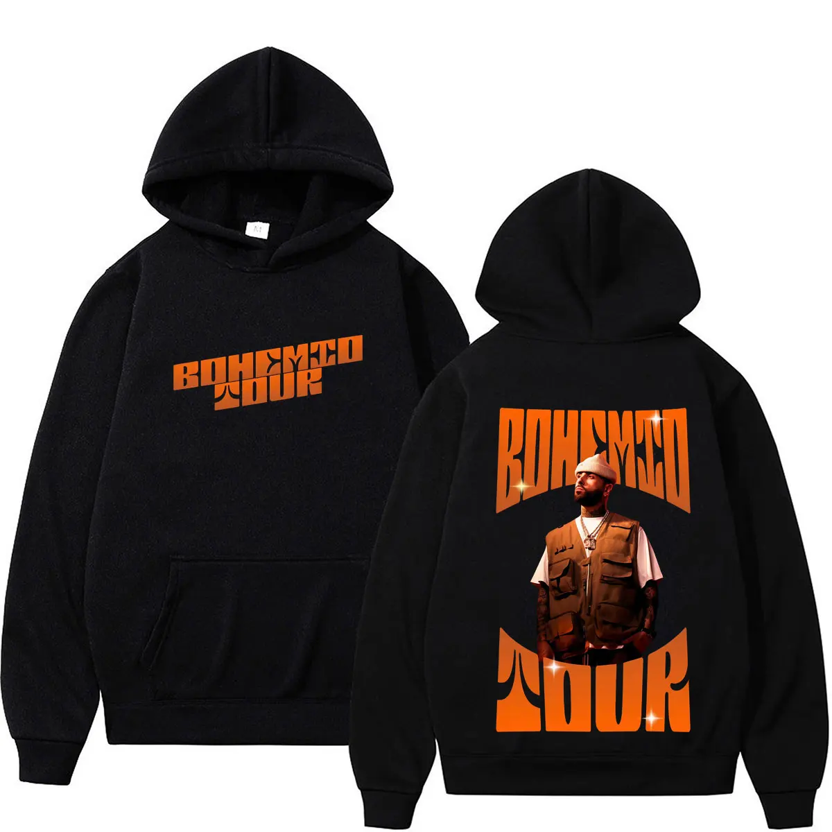 

Nicky Jam Bohemio Album Tour 2026 Print Hoodie Men Women Fashion Autumn Winter Long Sleeves Loose Casual High Quality Sweatshirt