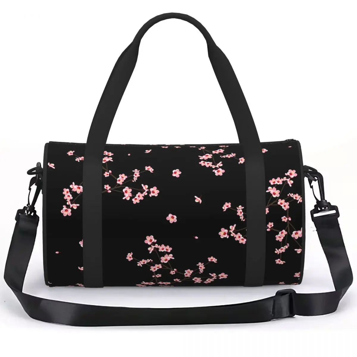 Japanese Sakura Cherry Blossoms 8 Luggage Bag Multi-Functional Duffle Tote Bag Handbags Gym Bags Fitness Bag for Boys Girls