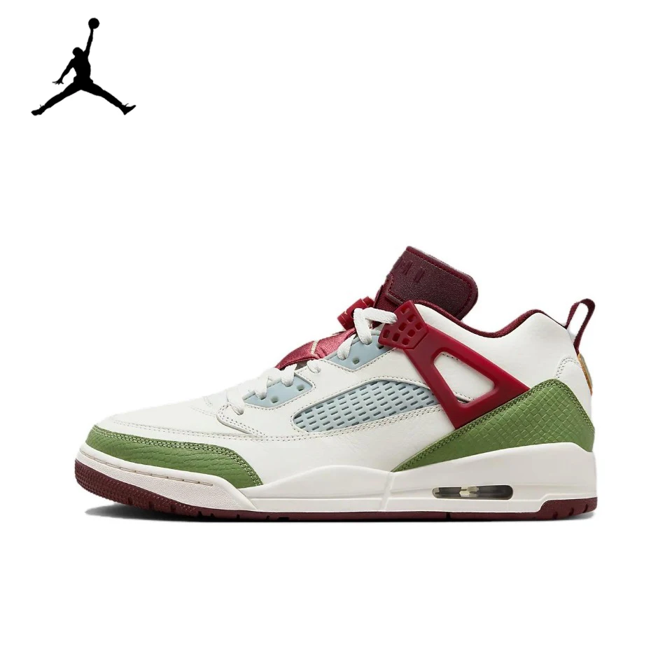 

Original Air Jordan Spizike Low "CNY" Green Red White Color For Men Classic Retro Street Casual Comfort Sneaker Shoes FJ6372-100