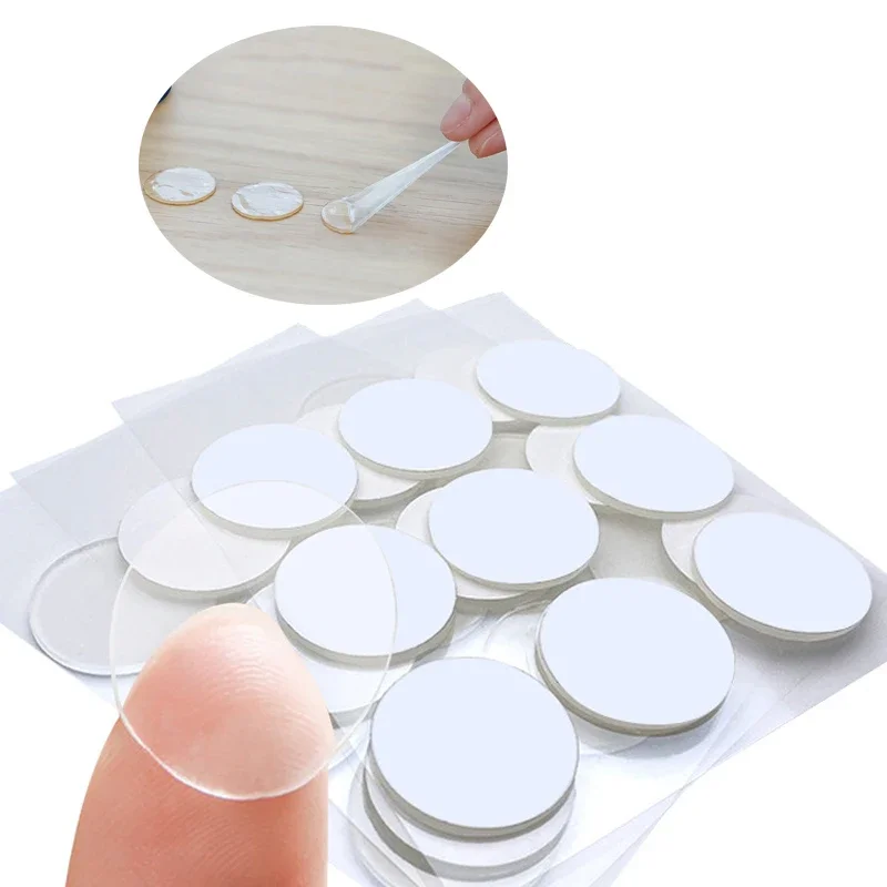 50/100pc Double Sided Sticky Dot Removable Transparent Tape No Traces Strong Adhesive Stickers Tape For Festival Decor Cars Home