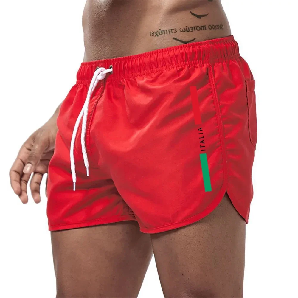 New men's quick-drying beach shorts fitness shorts summer swimwear leisure sports men's swimming tide beach - AliExpress