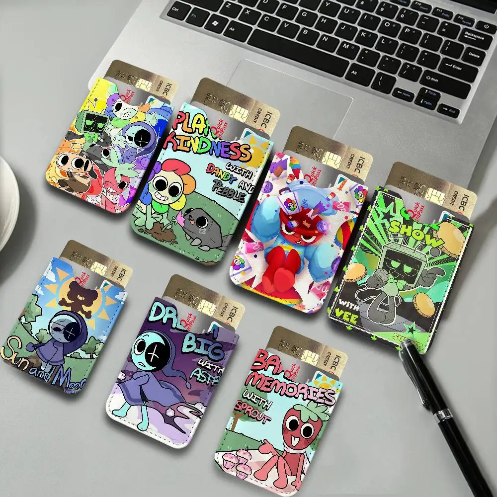 Character World D-Dandy World Pu Leather Credit Card Holder Cardholder Anti Theft Id Organizer for Men Women Outdoor Carrying