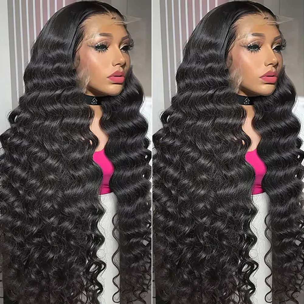 

250 Density 13x6 Hd Lace Loose Deep Wave Frontal Wig 30 40 Inch 13x4 Natural Wavy Curly Lace Front Human Hair Wigs For Women