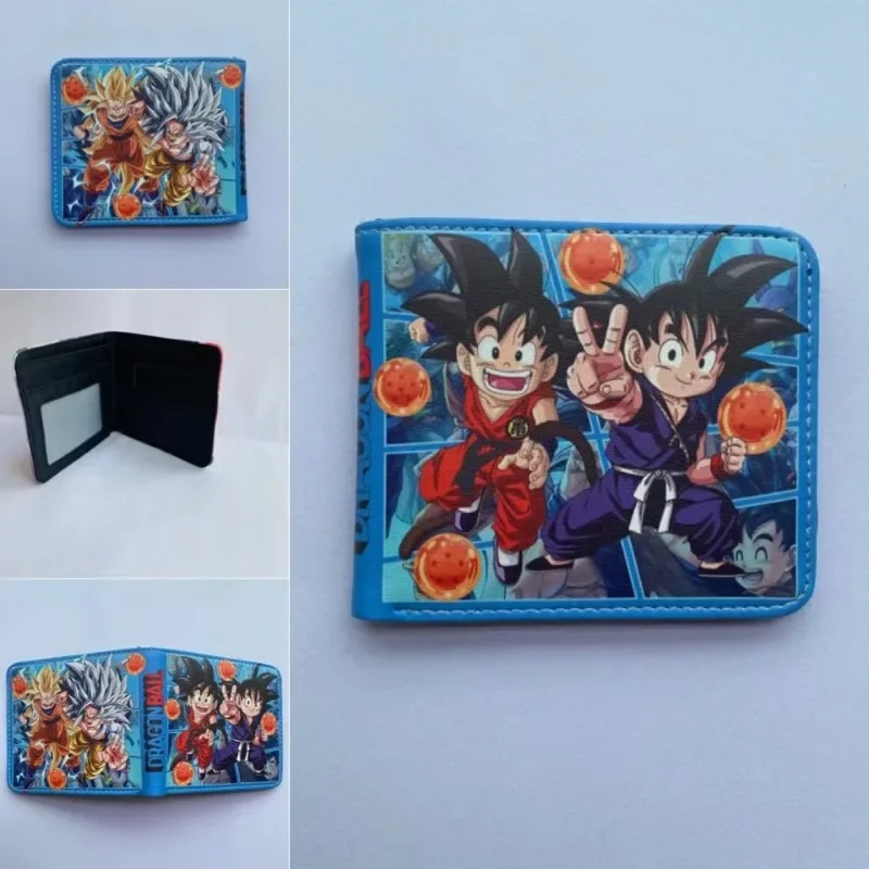 Anime Dragon Ball Son Goku Portable Wallet Card Holder Stylish and Simple Coin Purse Cute Things for Girls and Boys