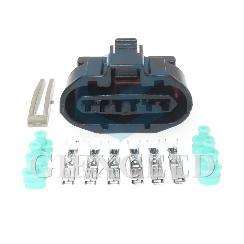 2 Sets MG640547-5 6 Pin Female MAF Sensor Plug And Ignition Distributor For Mitsubishi Auto Connector AC Assembly Car Socket