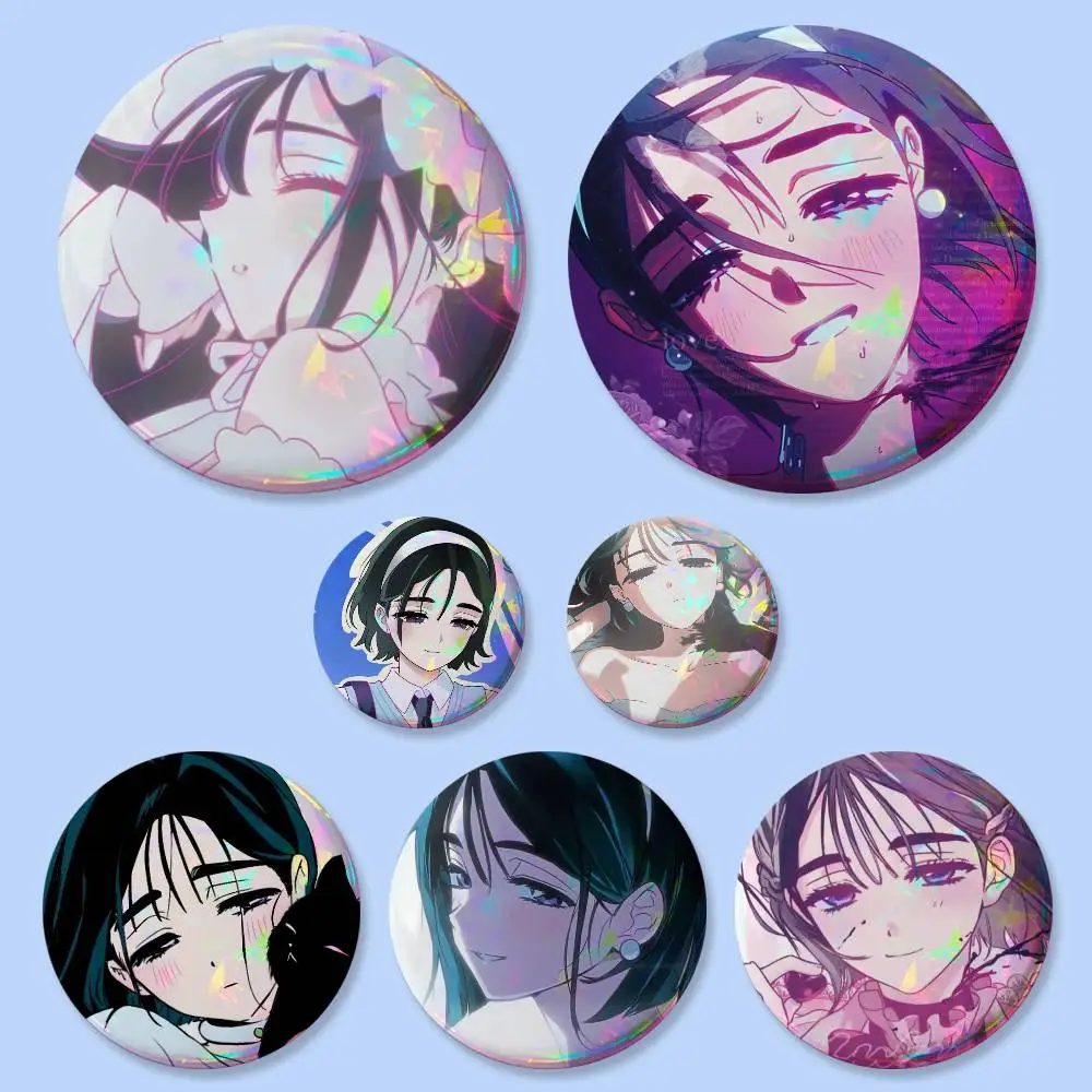 Sua Alien Stages Cartoon Badges 25 32 44 58 75 Mm Round Cosplay Pin Bag Decor Fans Collect Friends Gifts Brooch Souvenir