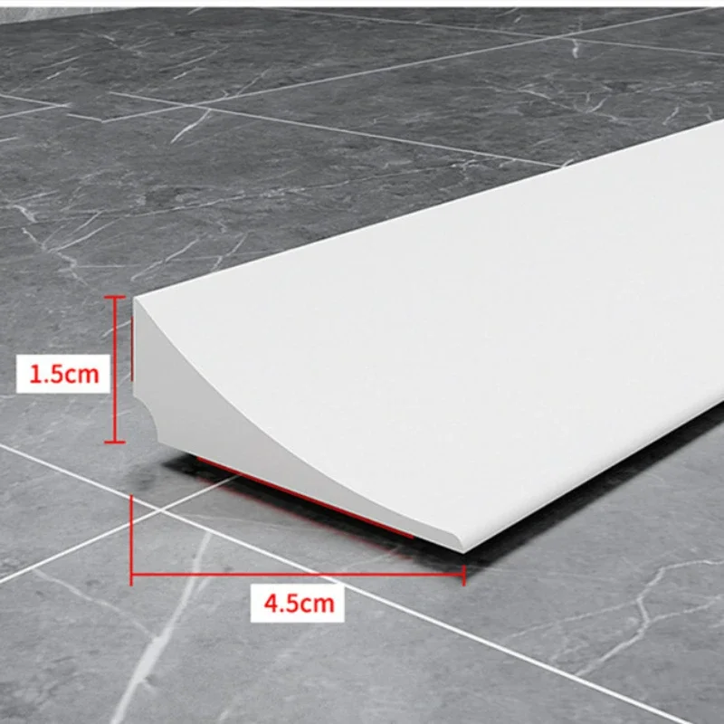 4,5 cm Silikon-Wasserstopper-Streifen, Duschschwelle, Wasserbarriere, Hochwasserschutz für Küchenarbeitsplatten, Trennung von trockenem und nassen Bereich – Detail 5