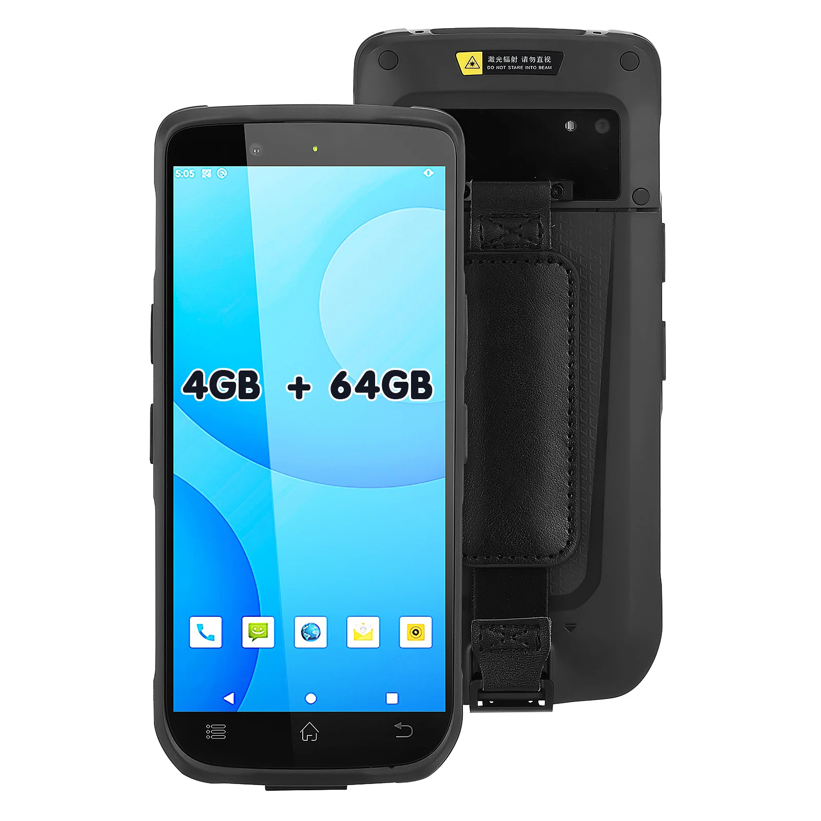 Barcode Scanner Rugged Handheld Mobile Computer 4 64GB 6 Inch Warehouse Inventory Scanning Tool Portable Reader