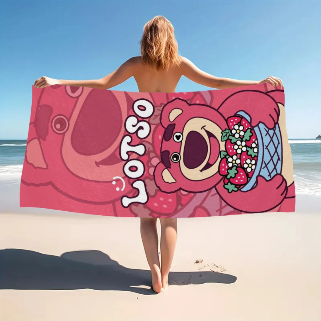 Lots-o'-Huggin' Bear Beach Towel  Poncho Bathing Towels Cover-ups Quick Dry Sand Free Yoga Spa Gym Pool