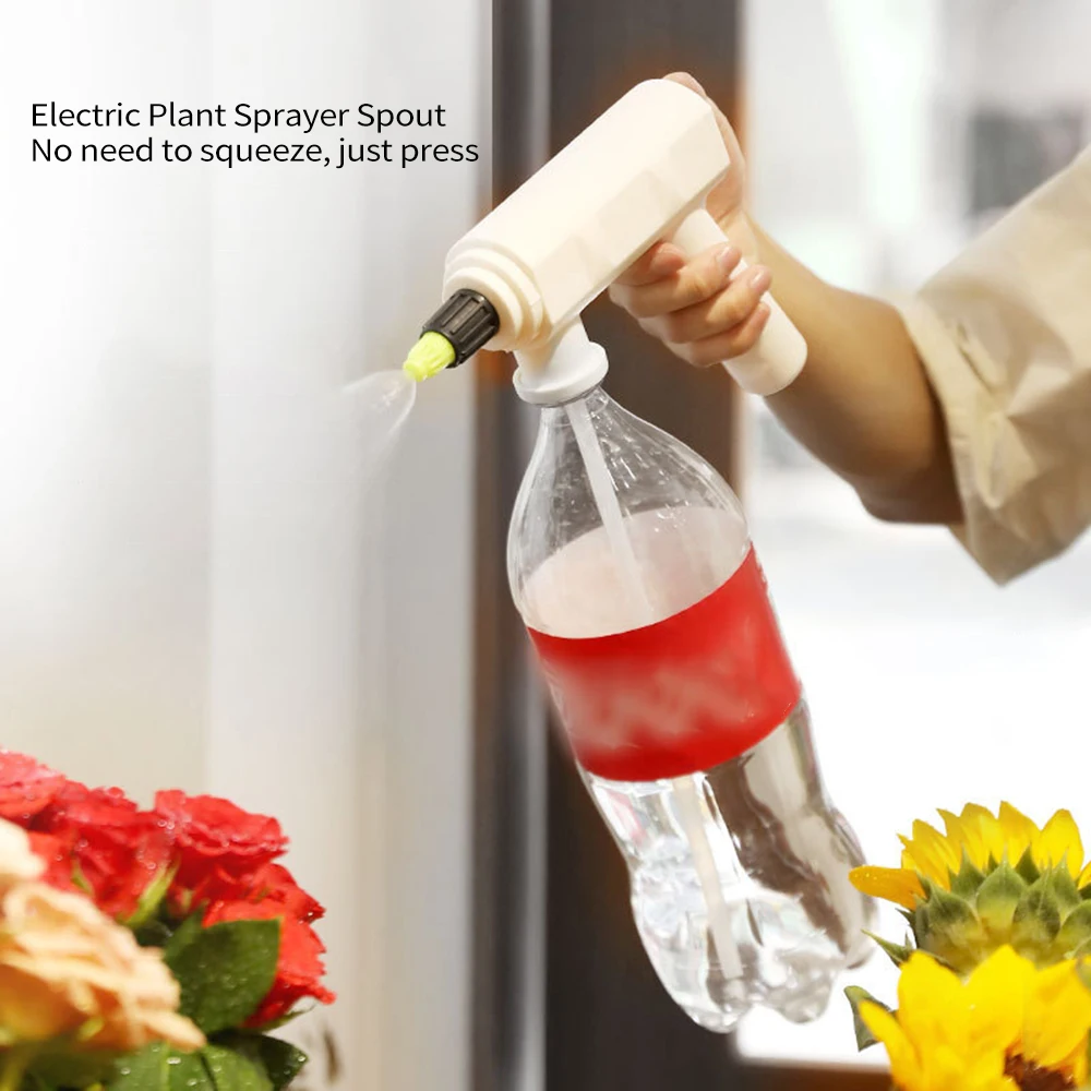 Electric Plant Sprayer Spout Handheld Timeable Watering Sprayer for Home Garden Flower Water Spraying Handheld Watering Sprayer