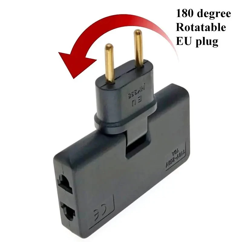1/2/3/4Pcs Brazil Israel Plug 3 Way Splitter Mini 3 In1 Outlet Wireless Extension Power Strip AC110~250V 10A