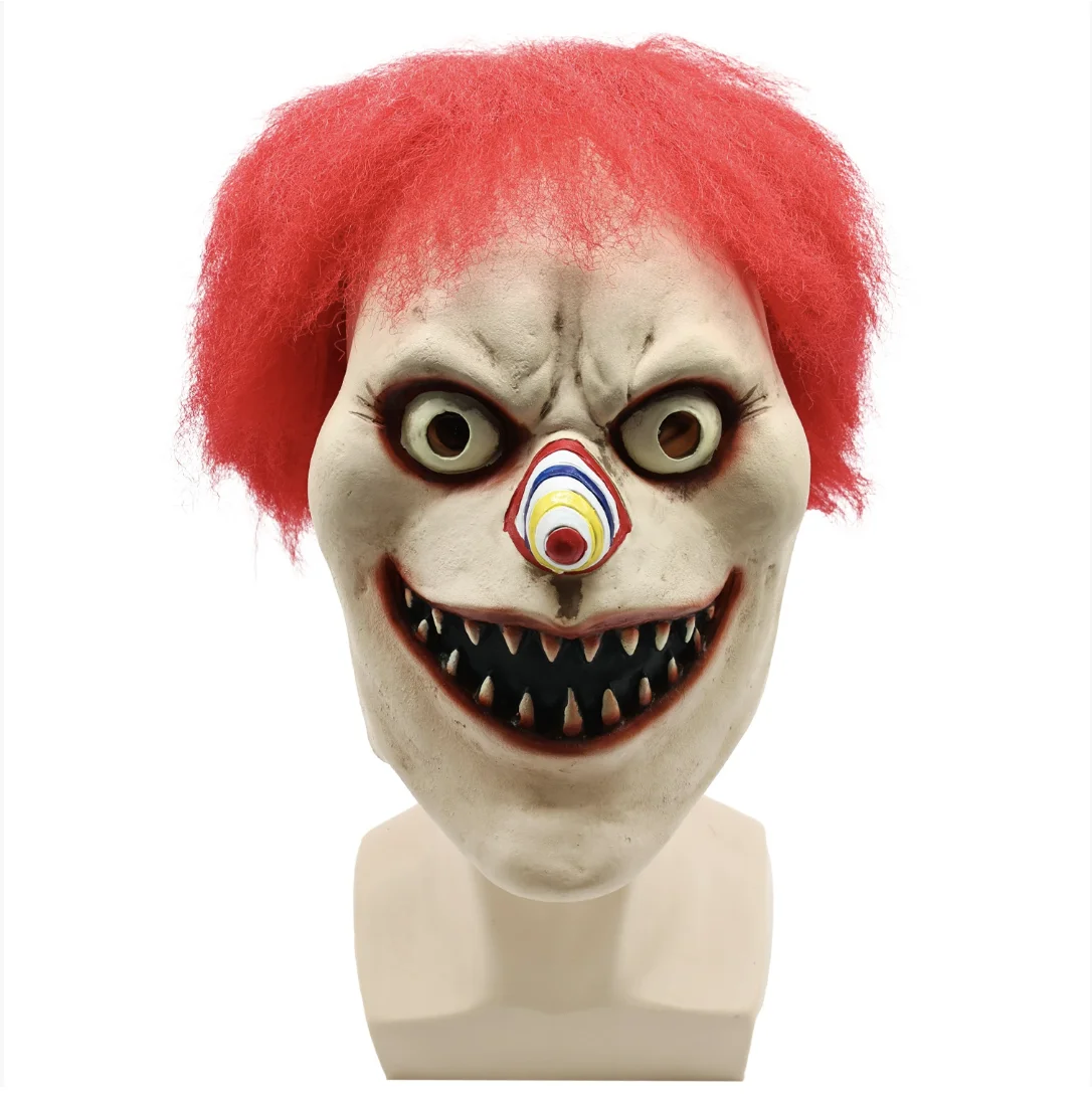 หน้ากากซอมบี้ฮาโลวีน หน้ากากน่ากลัว หน้ากากผีปีศาจ หน้ากากคอสเพลย์ อุปกรณ์ประกอบฉากงานเต้นรำ หน้ากากแวมไพร์ชีวเคมีสำหรับแต่งตัว