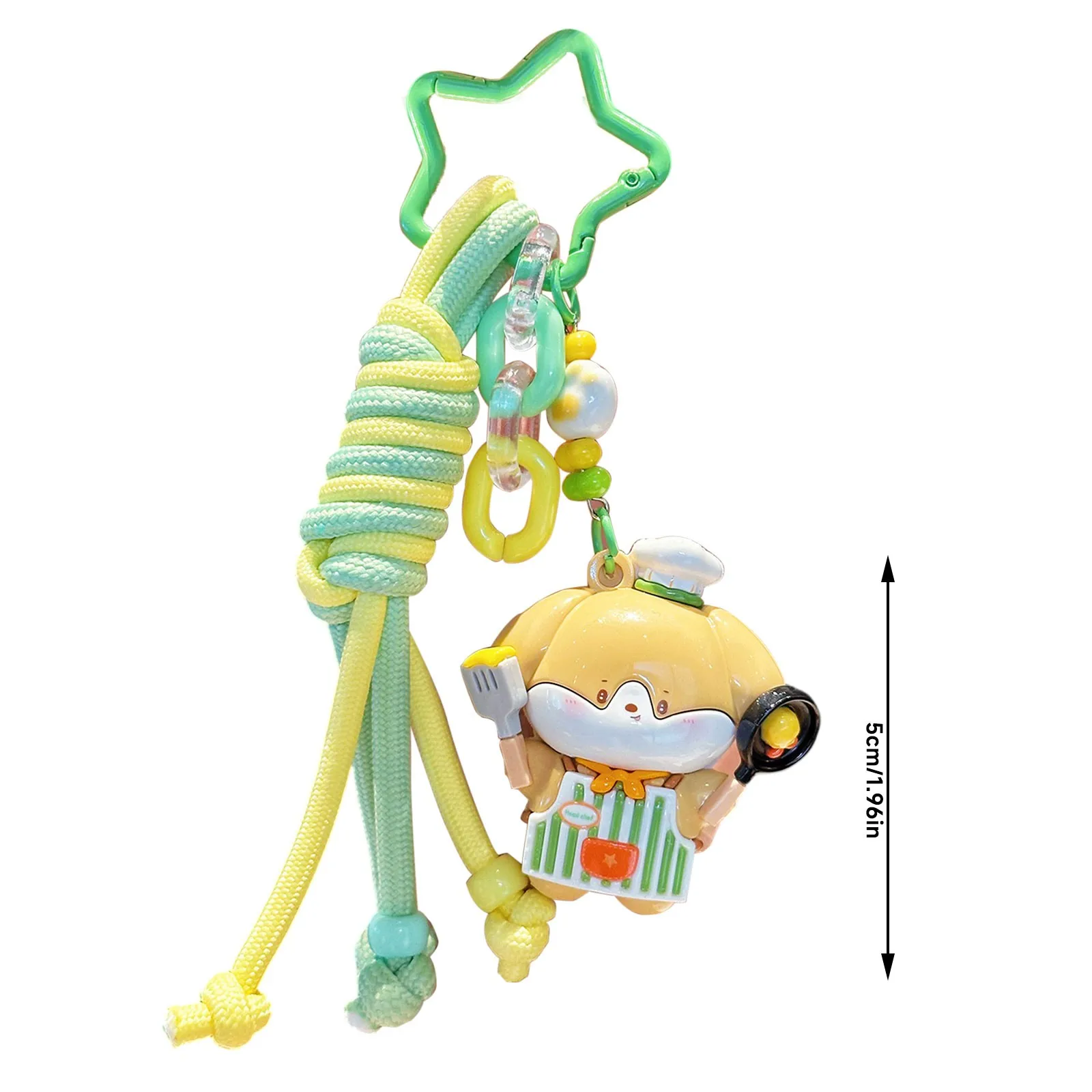 Cucina cucciolo simpatico cartone animato portachiavi ciondolo divertente bambola bambola piccolo ornamento