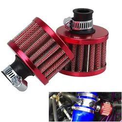 Universal Car Air Filter 25mm for Motorcycle Auto Cold Air Intake High Flow Crankcase Vent Cover Mini Breather Filters Accessory