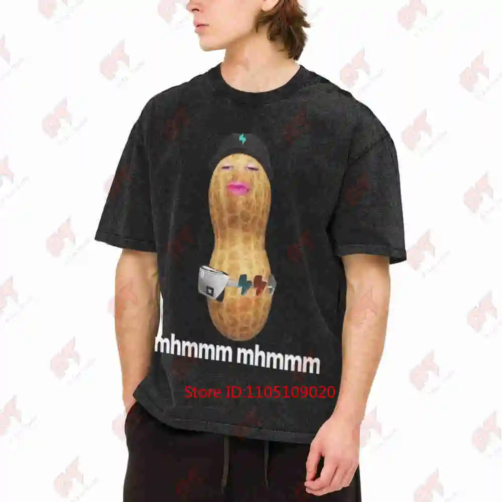 Funny The Burnt Peanut Bungulator Goop Mhmmm Vintage Washed Tee Pure Cotton T-Shirt