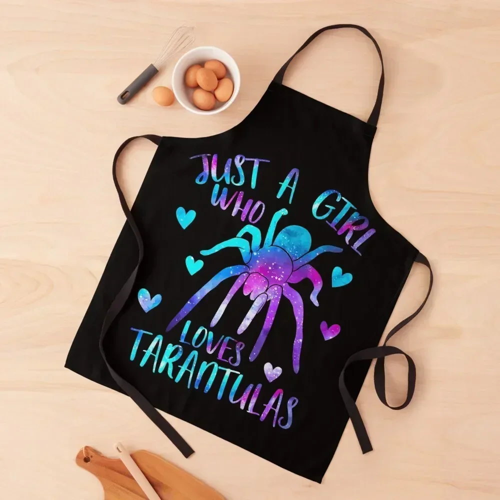 

Just a Girl who loves Tarantulas Apron kitchen woman House Things For Home And Kitchen home women Kitchen Chef Apron