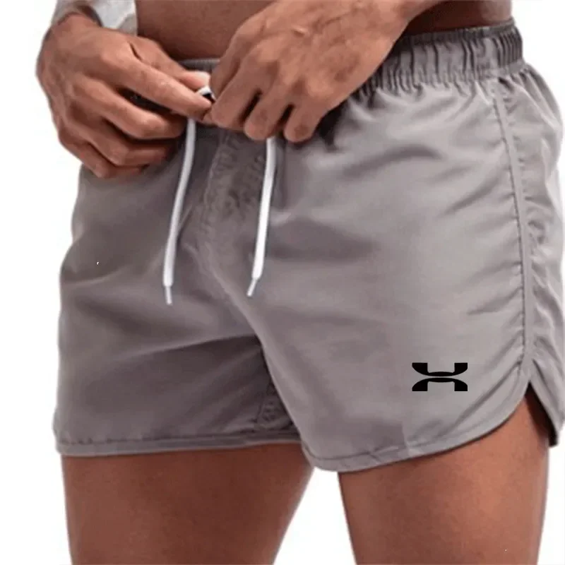 2024 new summer men\'s swimwear shorts, quick drying beach pants, running sports and fitness shorts