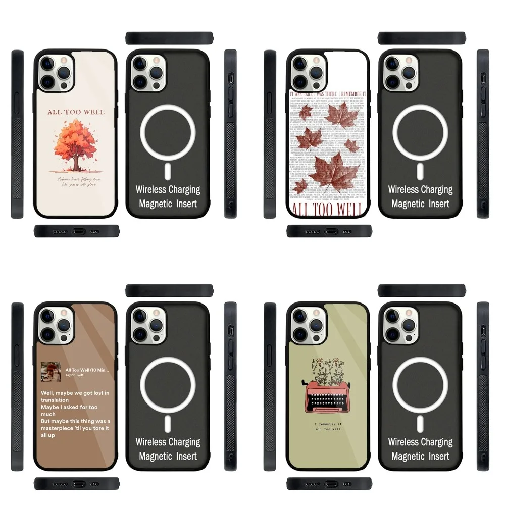 

All Too Well Lyrics Phone Case Strong Magnetic For IPhone 15,14,13,Pro,Max,Plus,11,12,Mini For Magsafe Wireless Charging