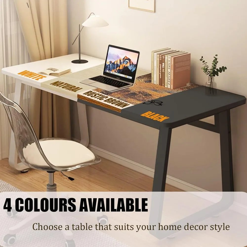 Computer Desk Modern Simple Style Desk for Home Office, 31.5 inch White Small Writing Table Study Corner Work Desk