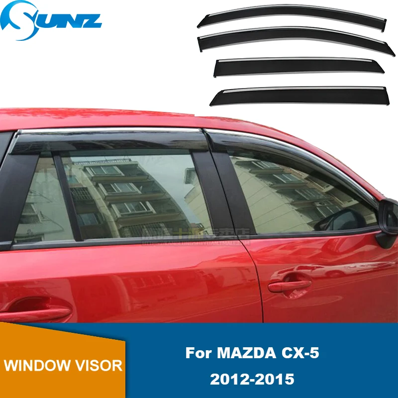 Window Visor For Mazda CX5 CX-5 2012 2013 2014 2015 2016 Door Visor Wind Sun Rain Snow Guards Side Window Wind Deflectors