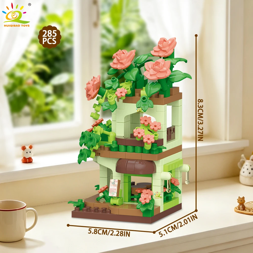 HUIQIBAO Cute MOC Flower store - Kids Toys Stores 评论和价格