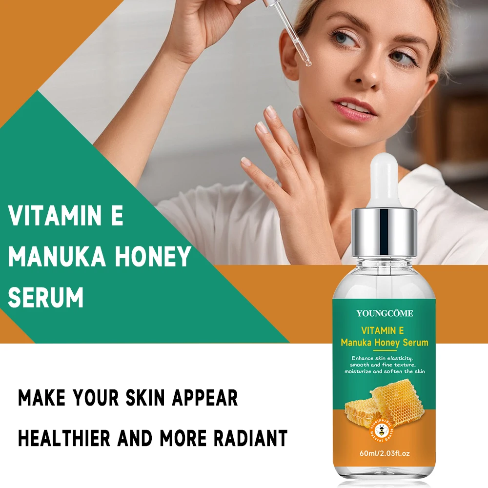Vitamin E Manuka Honey Essence Feuchtigkeitsspendendes Gesichtsserum Koreanische Hautpflegeprodukte Anti-Falten-Gesichtsserum 40 ml/60 ml 2025 NEU
