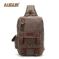 men chest bag vintage canvas Sling Bag messenger bag for men larger shoulder bag travel Casual canvas bag