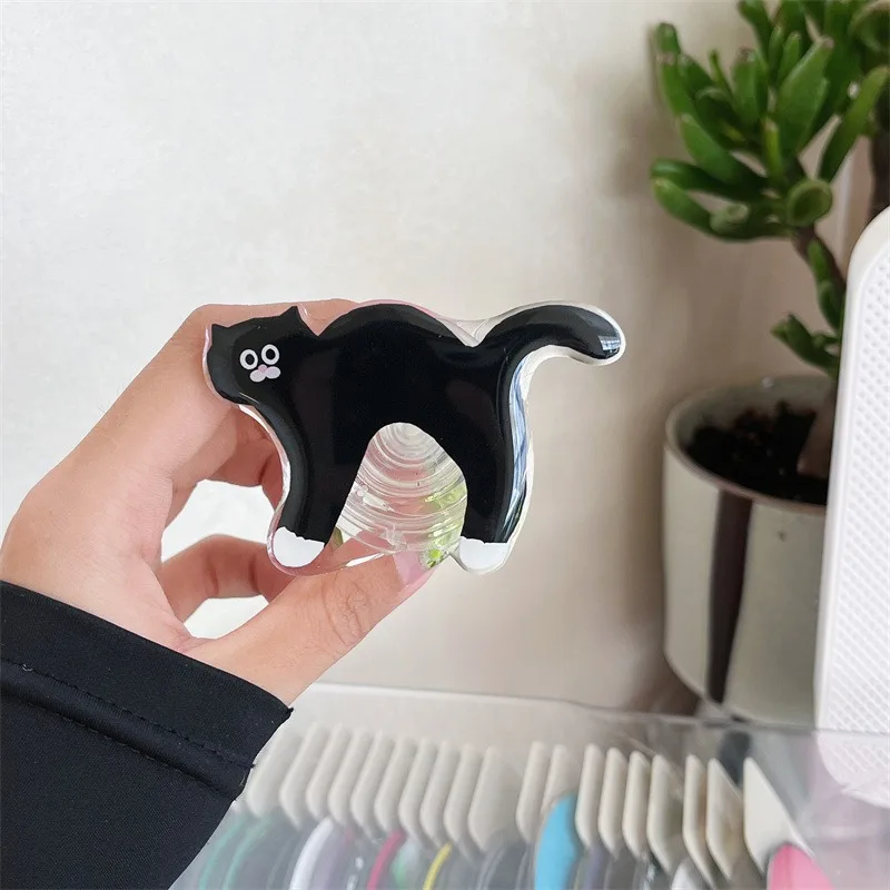 

Черная серия для кошек и собак: универсальный держатель-подушка для телефона, настольный гаджет, аксессуар для мобильного телефона с клеевым креплением