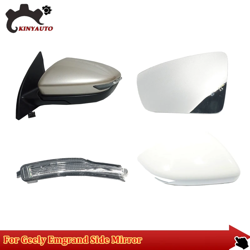 For Geely Emgrand  2022 23 Side Mirror External Mirror Rearview Mirror Assembly Lens Turn Signal Shell Lower Shell Frame Cover