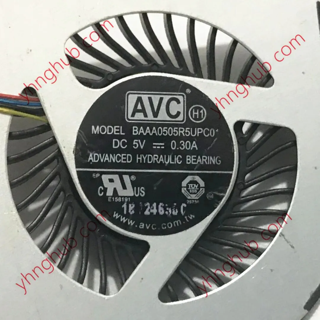 AVC BAAA0505R5UPC01 تيار مستمر 5 فولت 0.30A 4-سلك خادم مروحة التبريد