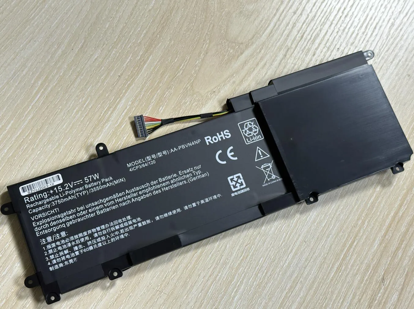 Imagem -03 - Bateria do Portátil para Samsung Ativ Livro 15.6 Np670z5e Np670z5e-x01 Np670z5e-x01ae Np670z5e-x01ae-slv Np670z5e-x01au Aa-pbvn4np