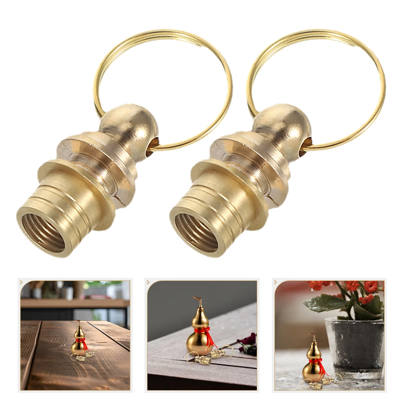 10 Pcs Hoist Plug Bracelet Clasps Connectors with Screw Closure Barrel for Jewelry Headgear Cord End Cap Brass DIY