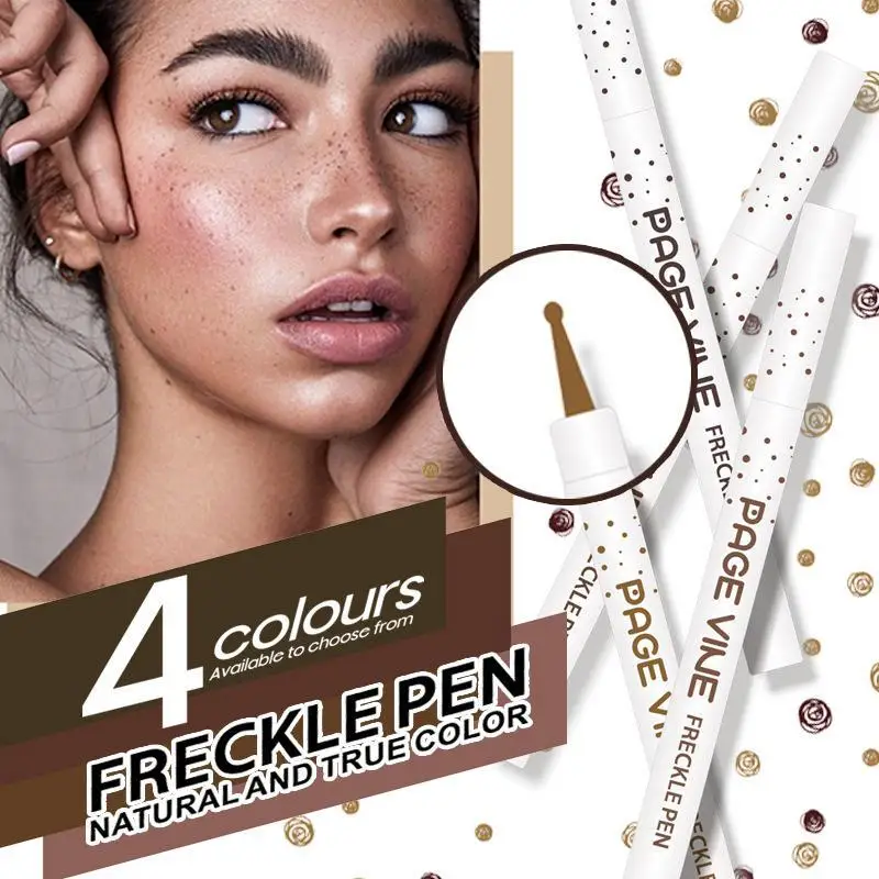 Freckle Dot Spot Stamp Pen Natural Lifelike Quick Dry  Lightweight Portable for Travel Everyday Makeup 1Pcs