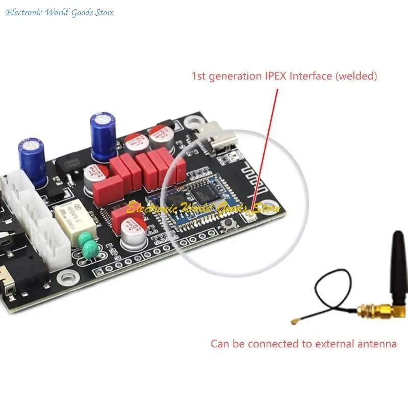 Receptor 5.1 compatible con A3PD QCC5125 LDAC Aptx Decoders Board 32bit/96kHz